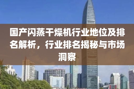 国产闪蒸干燥机行业地位及排名解析，行业排名揭秘与市场洞察