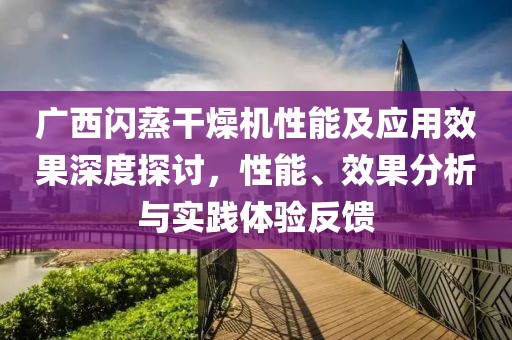 广西闪蒸干燥机性能及应用效果深度探讨，性能、效果分析与实践体验反馈