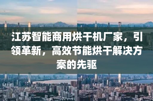 江苏智能商用烘干机厂家，引领革新，高效节能烘干解决方案的先驱