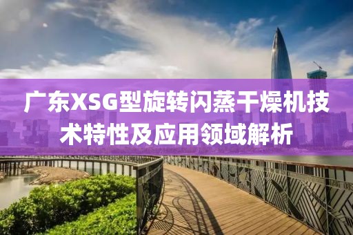 广东XSG型旋转闪蒸干燥机技术特性及应用领域解析