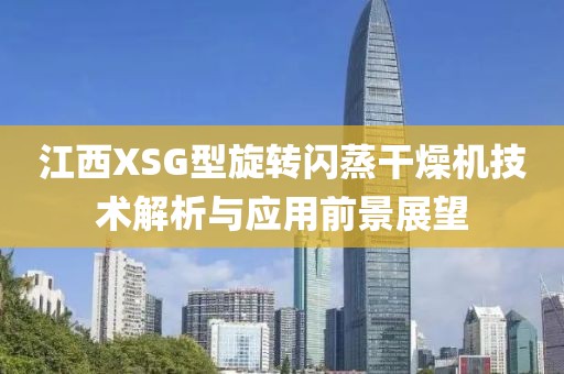 江西XSG型旋转闪蒸干燥机技术解析与应用前景展望