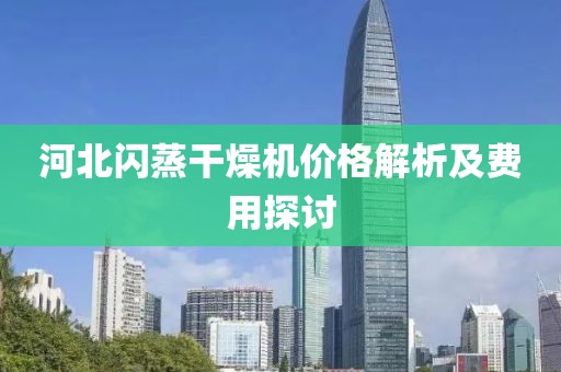 河北闪蒸干燥机价格解析及费用探讨