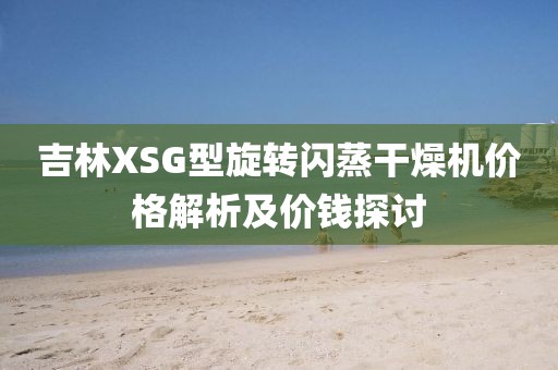 吉林XSG型旋转闪蒸干燥机价格解析及价钱探讨