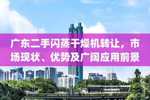 广东二手闪蒸干燥机转让，市场现状、优势及广阔应用前景