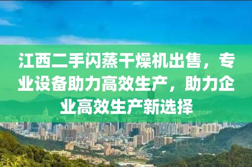 江西二手闪蒸干燥机出售，专业设备助力高效生产，助力企业高效生产新选择