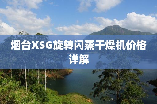 烟台XSG旋转闪蒸干燥机价格详解