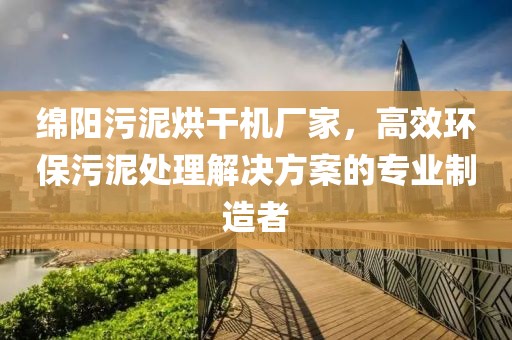 绵阳污泥烘干机厂家，高效环保污泥处理解决方案的专业制造者