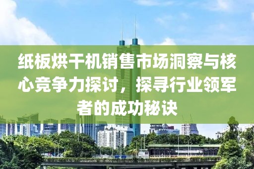 纸板烘干机销售市场洞察与核心竞争力探讨，探寻行业领军者的成功秘诀