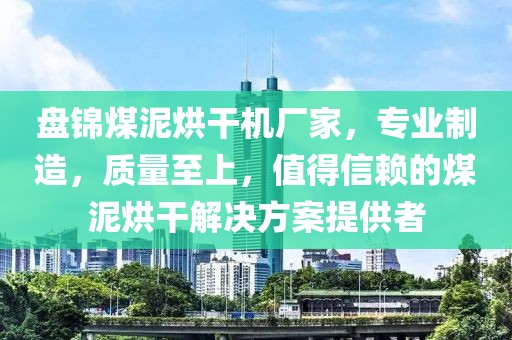 盘锦煤泥烘干机厂家，专业制造，质量至上，值得信赖的煤泥烘干解决方案提供者