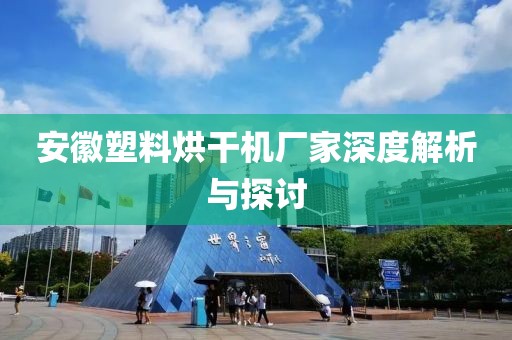 安徽塑料烘干机厂家深度解析与探讨