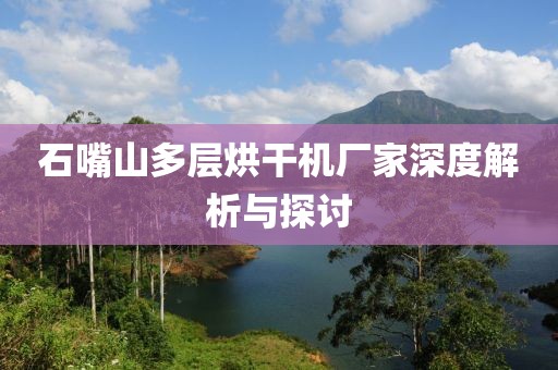 石嘴山多层烘干机厂家深度解析与探讨