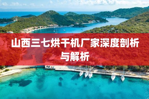 山西三七烘干机厂家深度剖析与解析