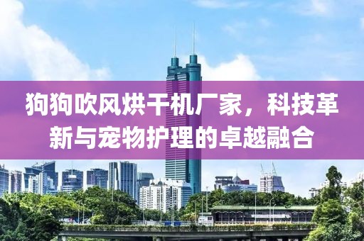 狗狗吹风烘干机厂家，科技革新与宠物护理的卓越融合