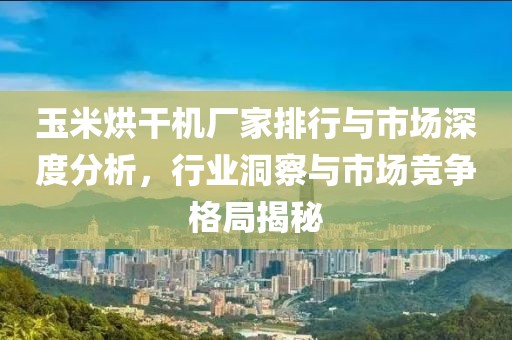 玉米烘干机厂家排行与市场深度分析，行业洞察与市场竞争格局揭秘