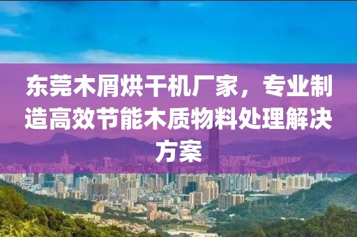 东莞木屑烘干机厂家，专业制造高效节能木质物料处理解决方案