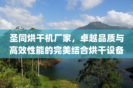 圣同烘干机厂家，卓越品质与高效性能的完美结合烘干设备