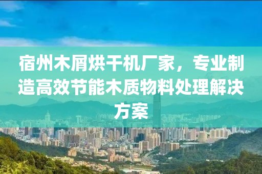 宿州木屑烘干机厂家，专业制造高效节能木质物料处理解决方案