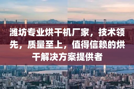 潍坊专业烘干机厂家，技术领先，质量至上，值得信赖的烘干解决方案提供者