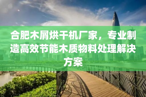 合肥木屑烘干机厂家，专业制造高效节能木质物料处理解决方案