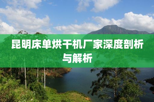 昆明床单烘干机厂家深度剖析与解析