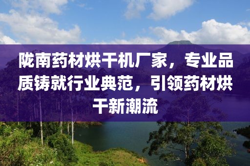 陇南药材烘干机厂家，专业品质铸就行业典范，引领药材烘干新潮流