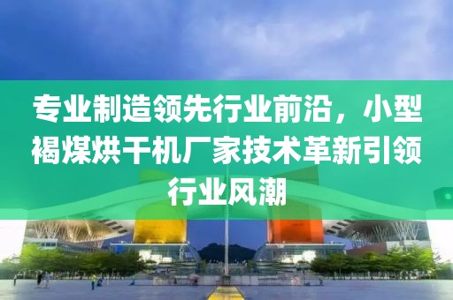 专业制造领先行业前沿，小型褐煤烘干机厂家技术革新引领行业风潮