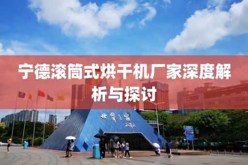 宁德滚筒式烘干机厂家深度解析与探讨