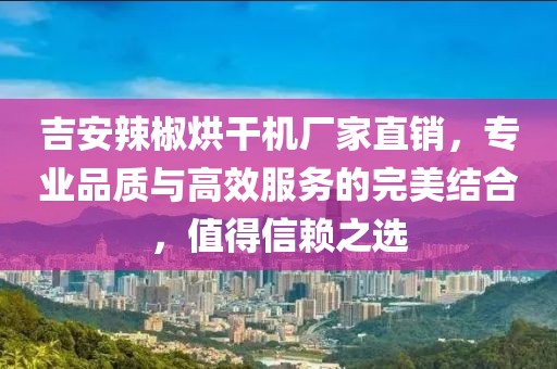 吉安辣椒烘干机厂家直销，专业品质与高效服务的完美结合，值得信赖之选