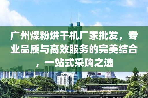 广州煤粉烘干机厂家批发，专业品质与高效服务的完美结合，一站式采购之选