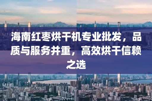 海南红枣烘干机专业批发，品质与服务并重，高效烘干信赖之选