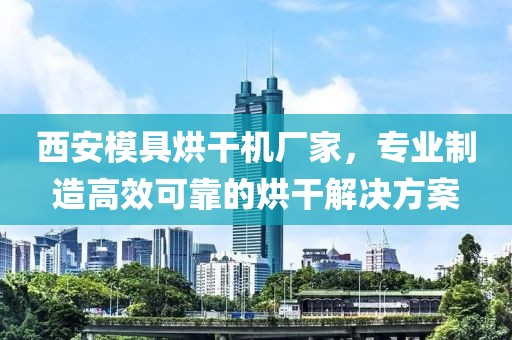 西安模具烘干机厂家，专业制造高效可靠的烘干解决方案