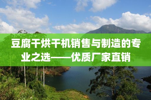 豆腐干烘干机销售与制造的专业之选——优质厂家直销